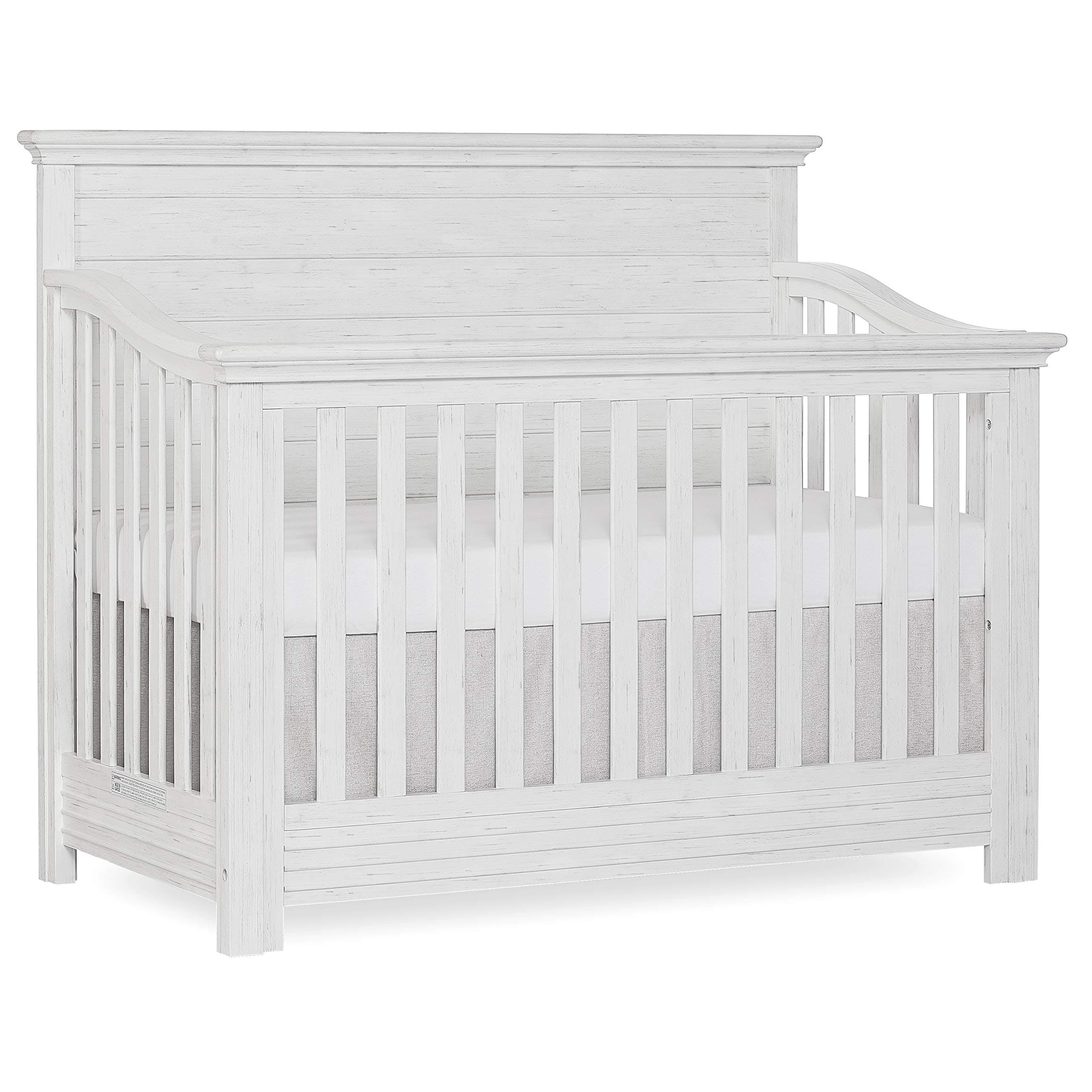 Evolur Waverly 5-in-1 Full Panel Convertible Crib in Weathered White