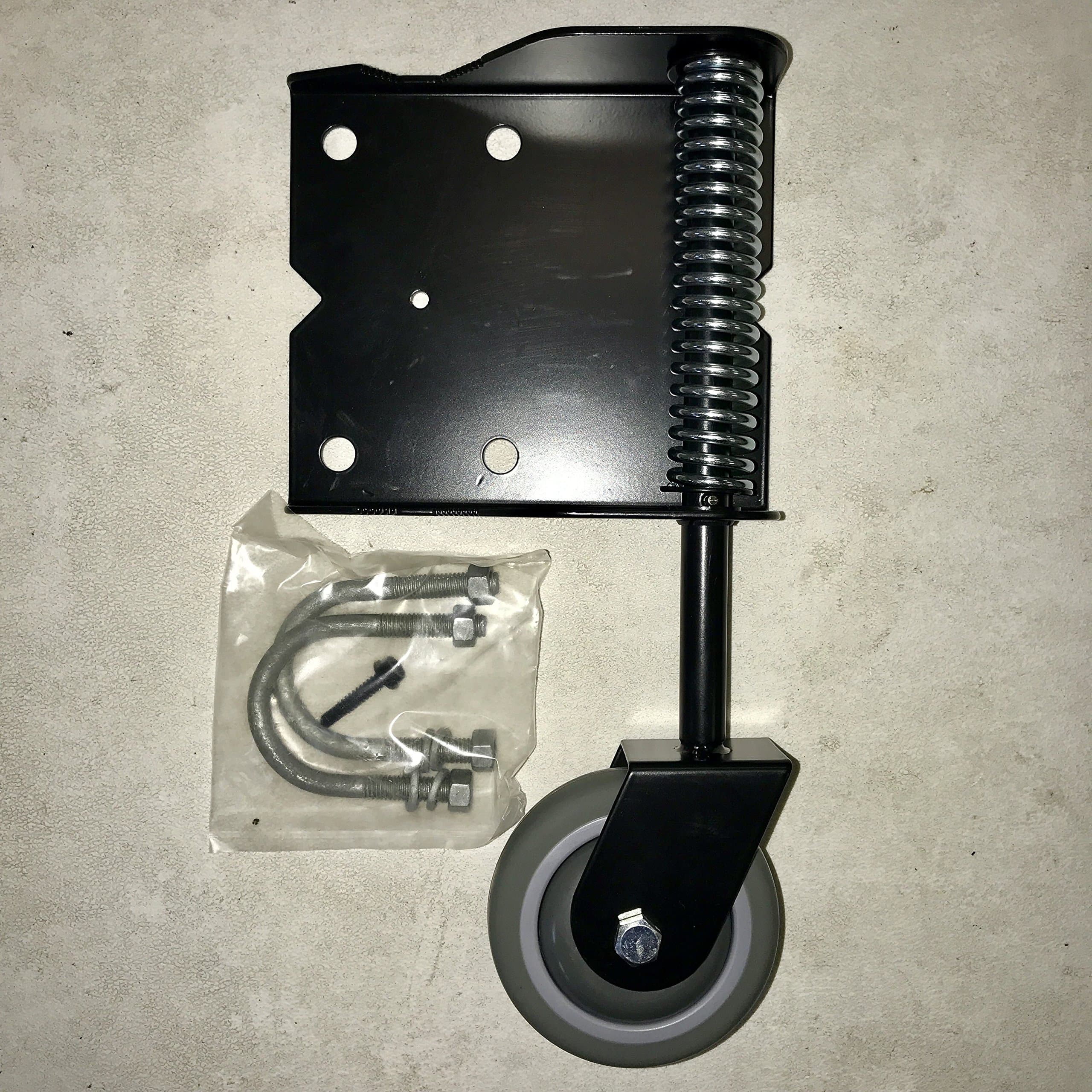 Helper Wheel for Chain Link Gates - Heavy Duty, Spring Loaded, Swivel