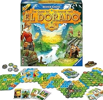 Ravensburger The Quest for El Dorado - Strategy Board Game for Kids and Adults Age 10 Years Up - 2 to 4 Players