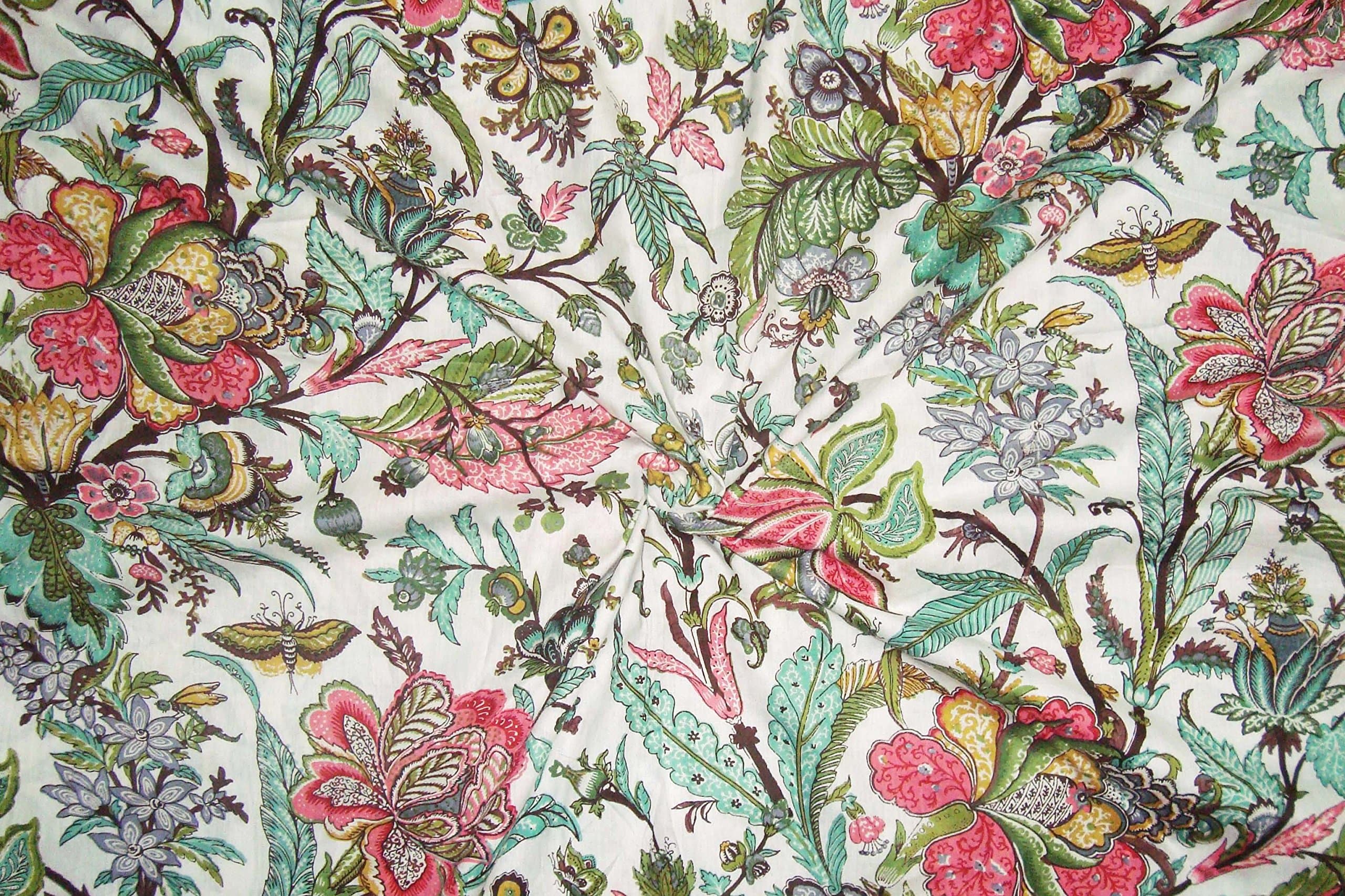 V Vedant Designs Indian Cotton Fabric 5 Yard