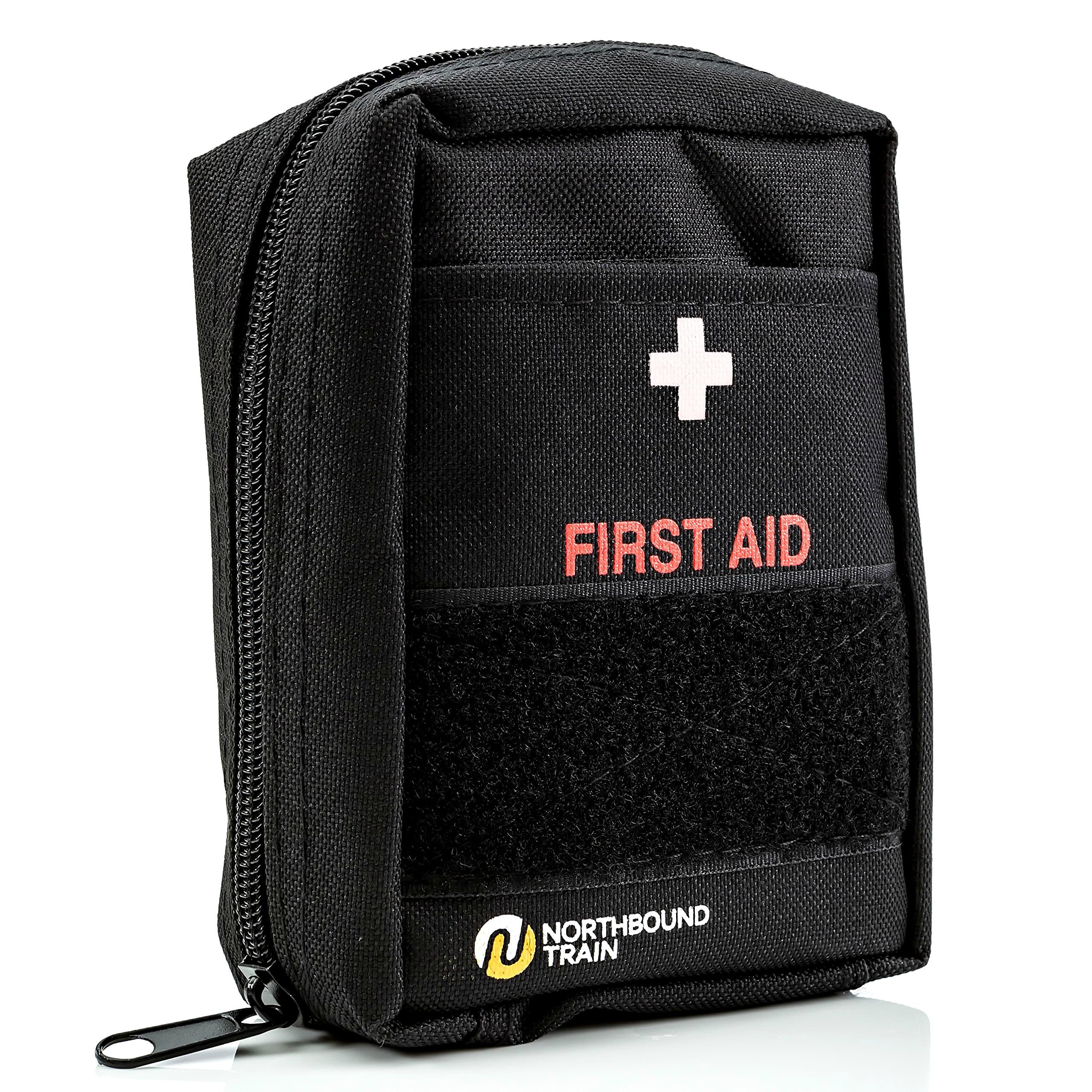 First Aid Kit, Fully Stocked - IFAK - Premium Contents for Tactical First Aid, Camping, Travel, and Hiking