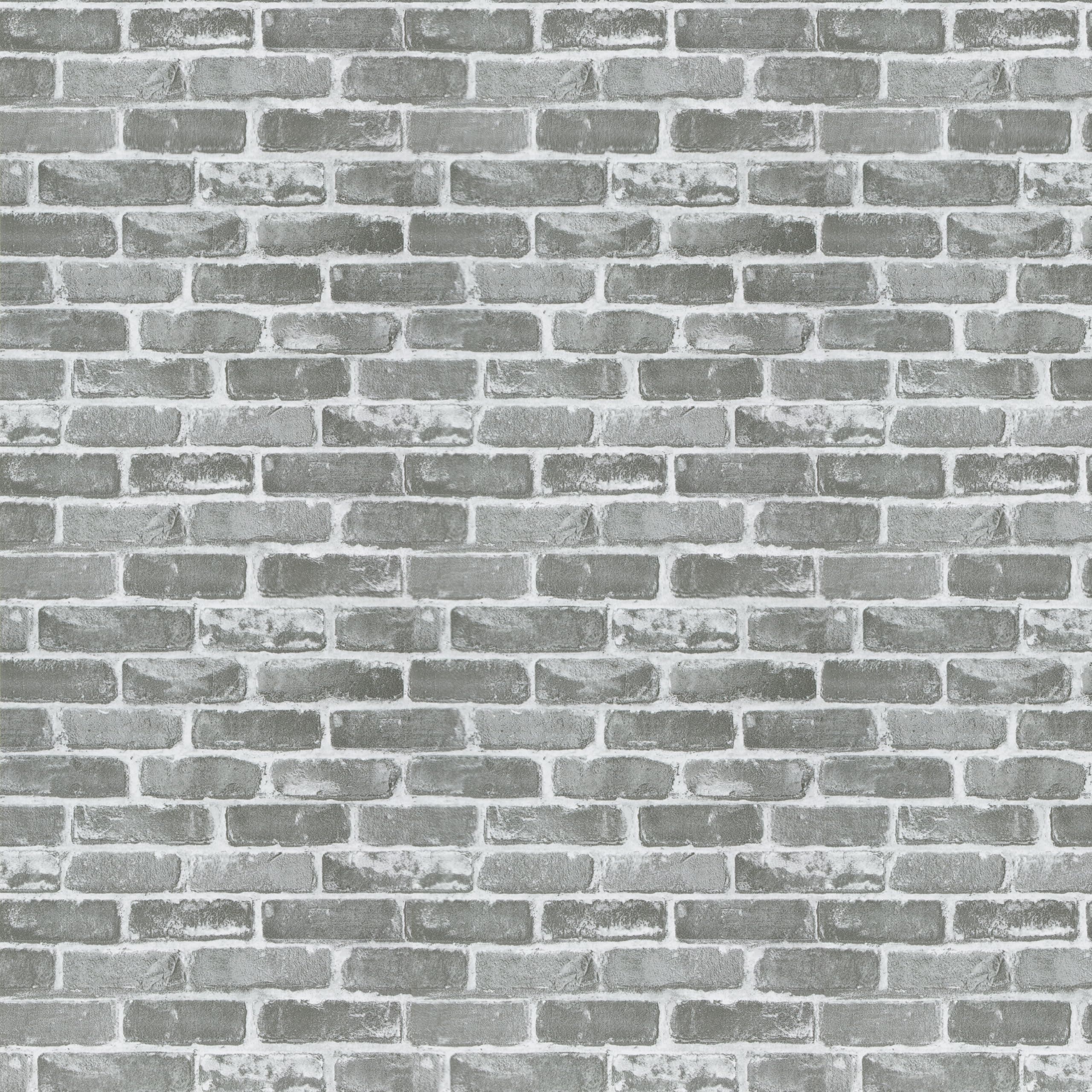 Timeet 17.7"×197" 3D Gray Brick Wallpaper Peel and Stick Wallpaper Self Adhesive Contact Paper Faux Brick Textured Wallpaper for Room Wall Decor Vinyl Film Roll