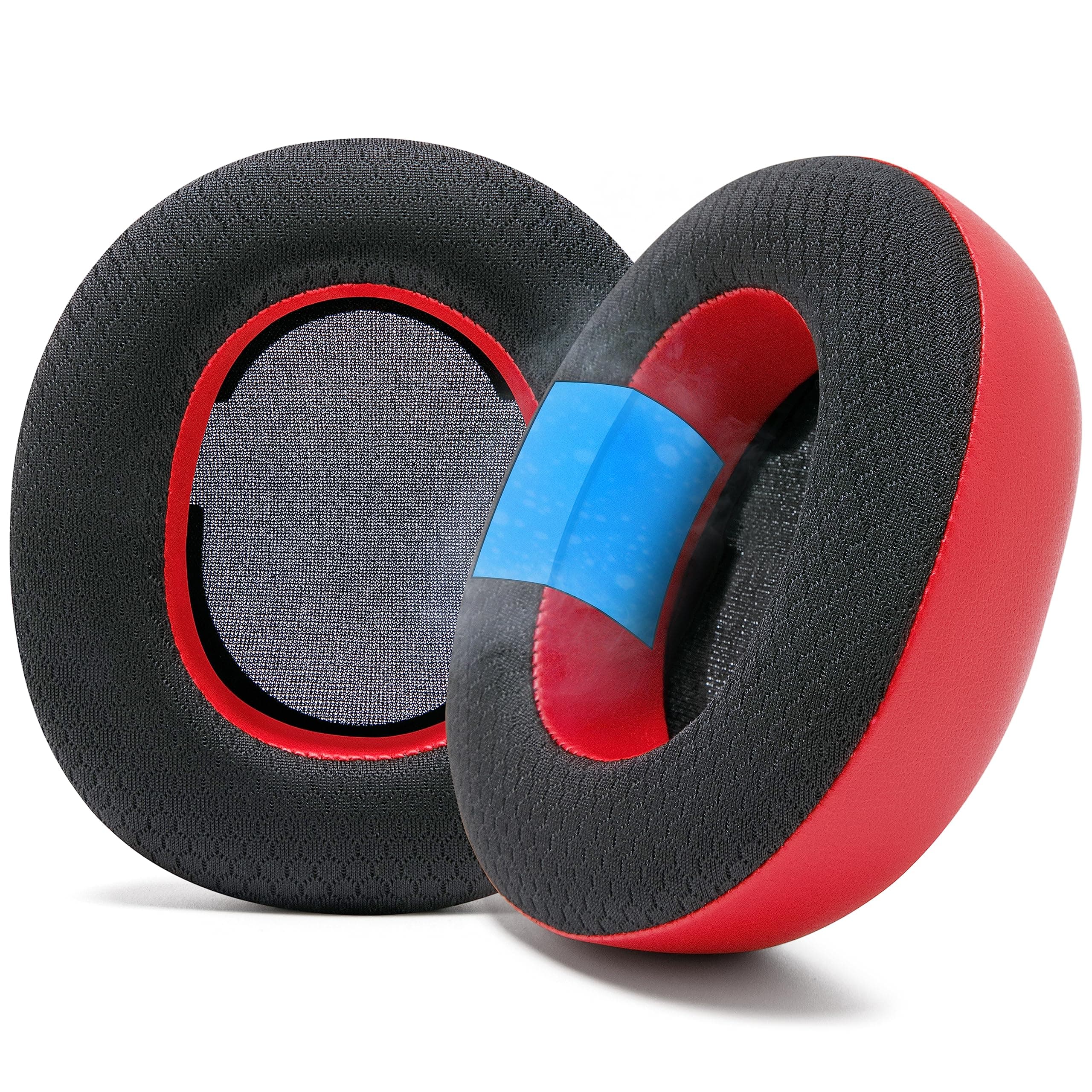 WC Freeze Nova Pro Wireless - Cooling Gel Earpads for Arctis Nova Pro Wireless & Nova Elite (Doesn’t Fit Other Models), by Wicked Cushions, Extra Thick & Comfortable | Red
