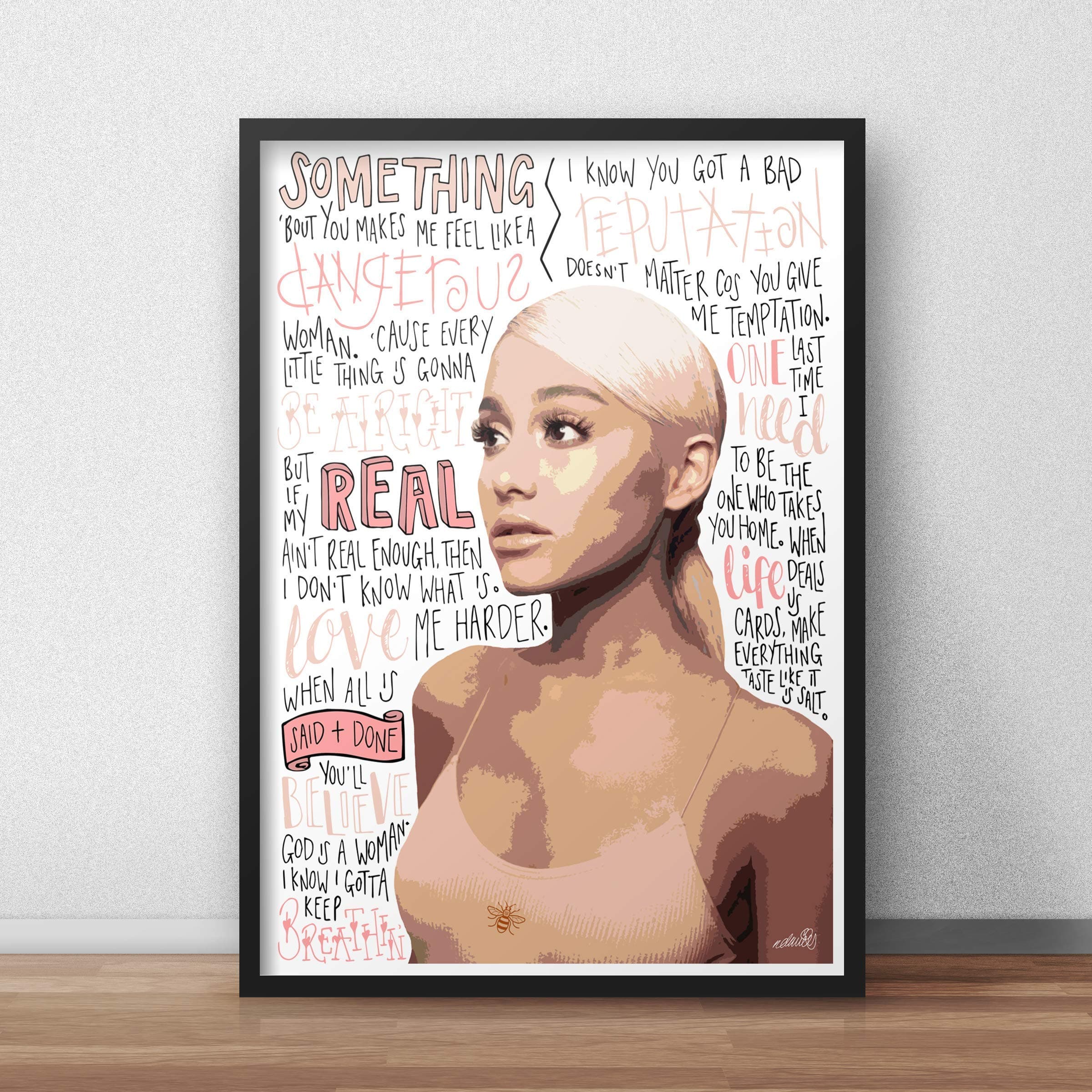 Ariana Grande INSPIRED Poster/Print