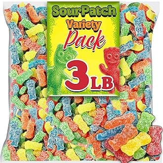 SourPatchKids Gummy Candy, 3 Lbs Bulk Variety Pack, Original Sour Candy Kids ...