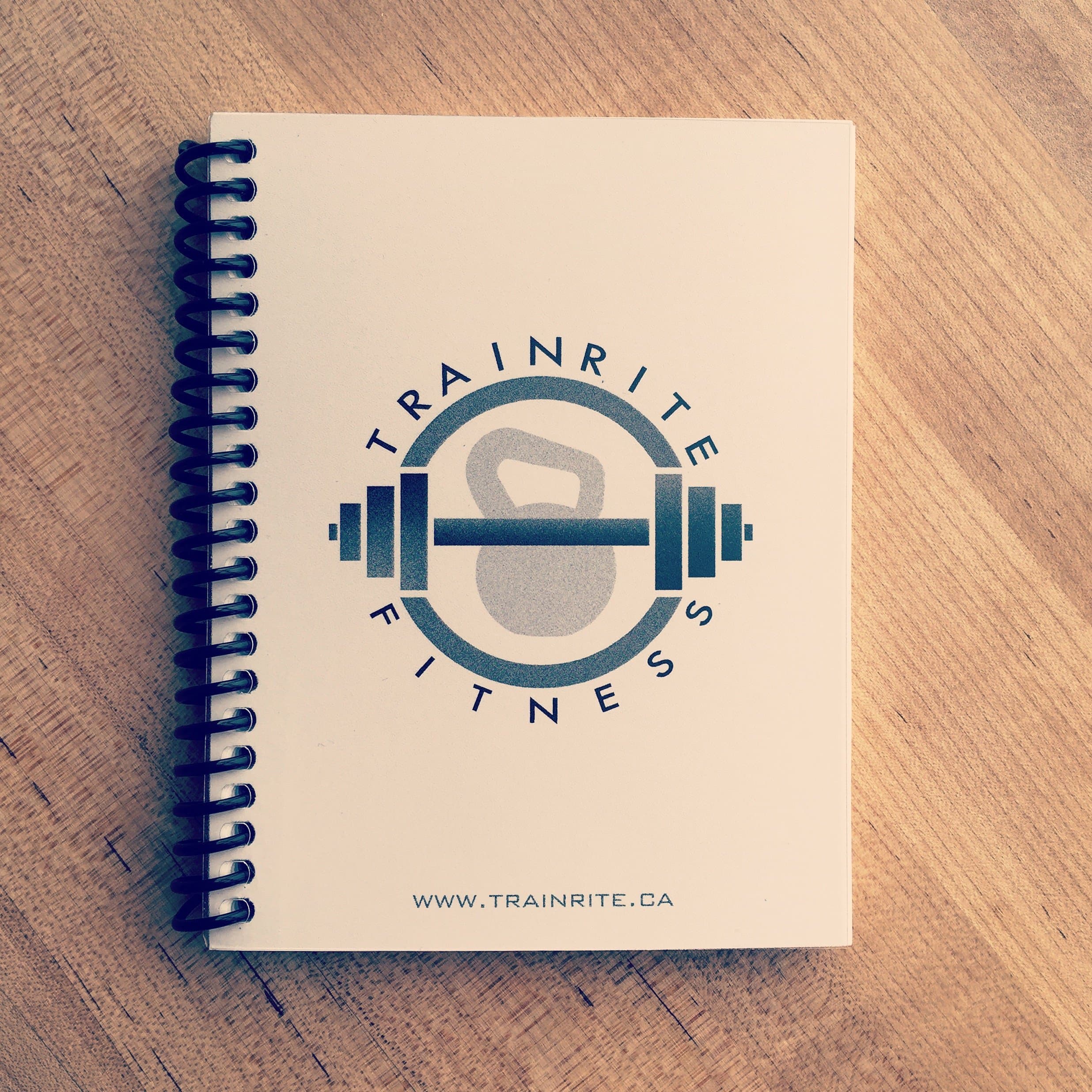 TrainRite Compact Fitness Journal (An Exercise Log Book) Spiral-bound – Notebook, January 1, 2014
