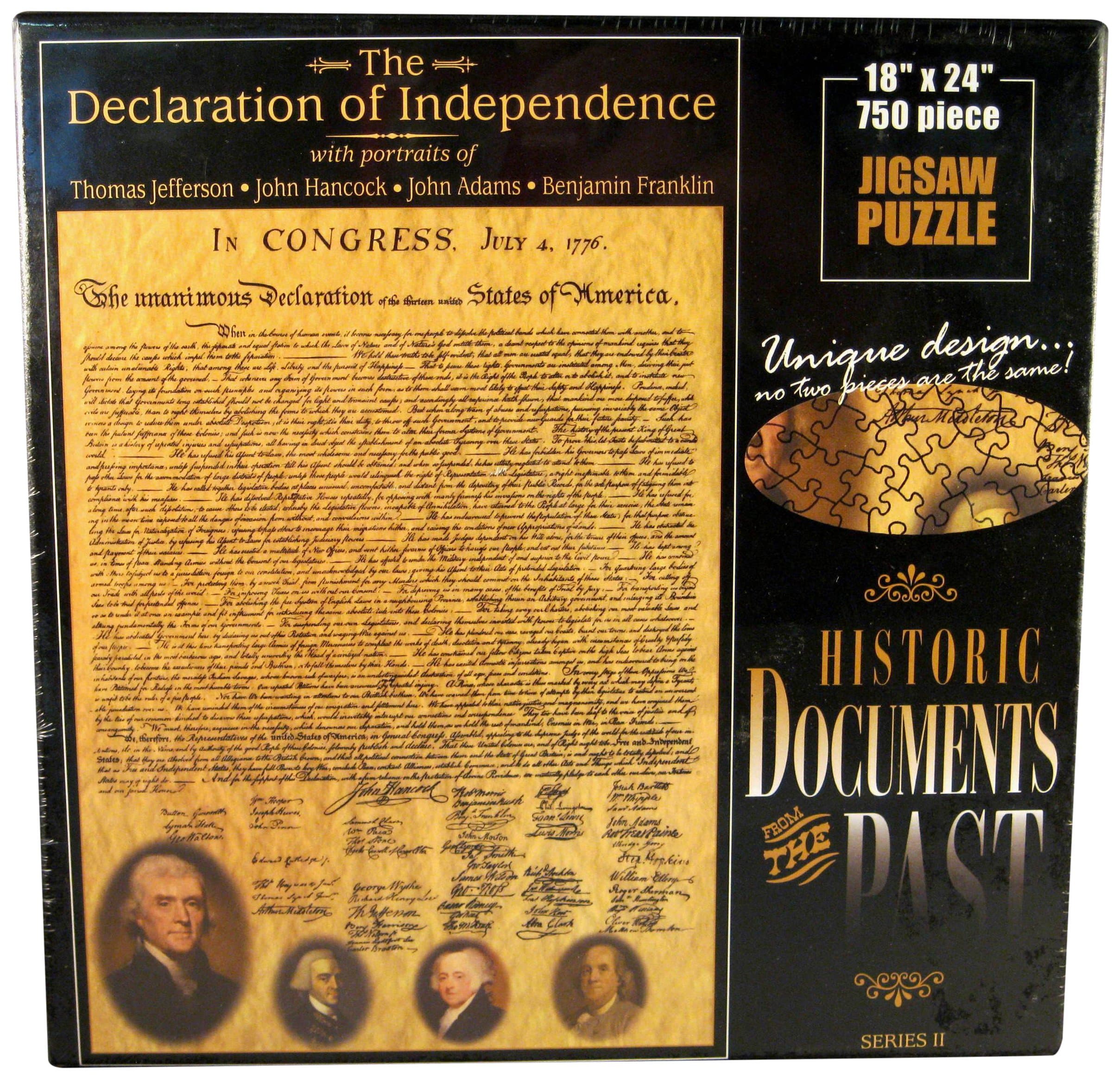 The Declaration of Independence Jigsaw Puzzle, 750-Piece