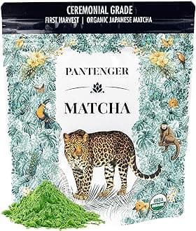Organic Ceremonial Grade Matcha | Emerald Green, Creamy & Sweet (for a matcha) | Japanese - First Harvest - Hand Picked - Stone Milled | By Pantenger