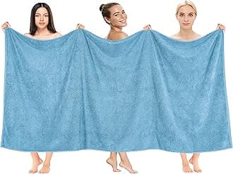Cotton Paradise Oversized Bath Sheet, 100% Cotton 40x80 Clearance Bath Towel Sheet, Turkish Extra Large Bath Towel for Bathroom, Sky Blue Bathsheet