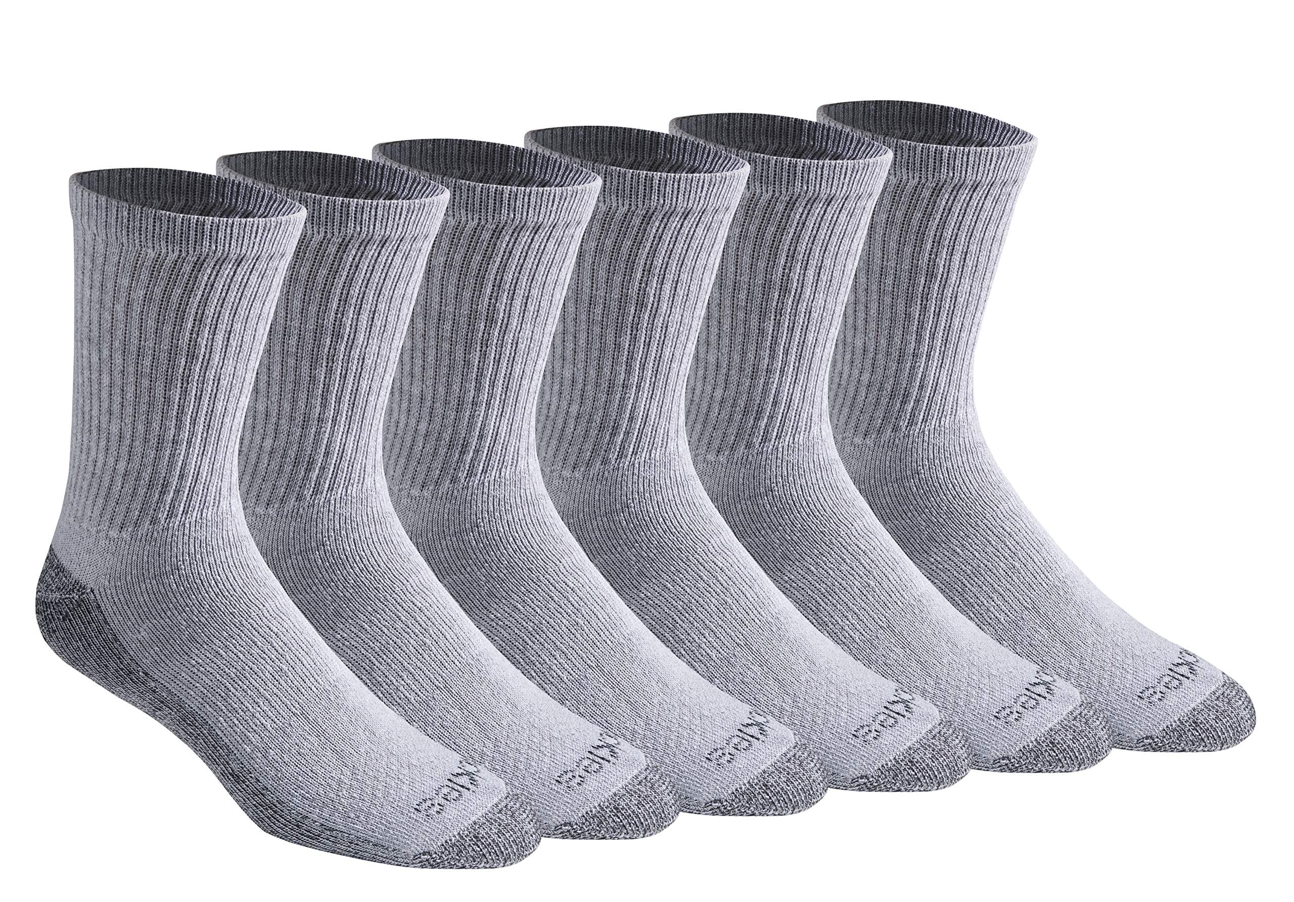 mens Dri-tech Moisture Control Comfort Length Crew Socks (6 & 12 Pairs) Socks