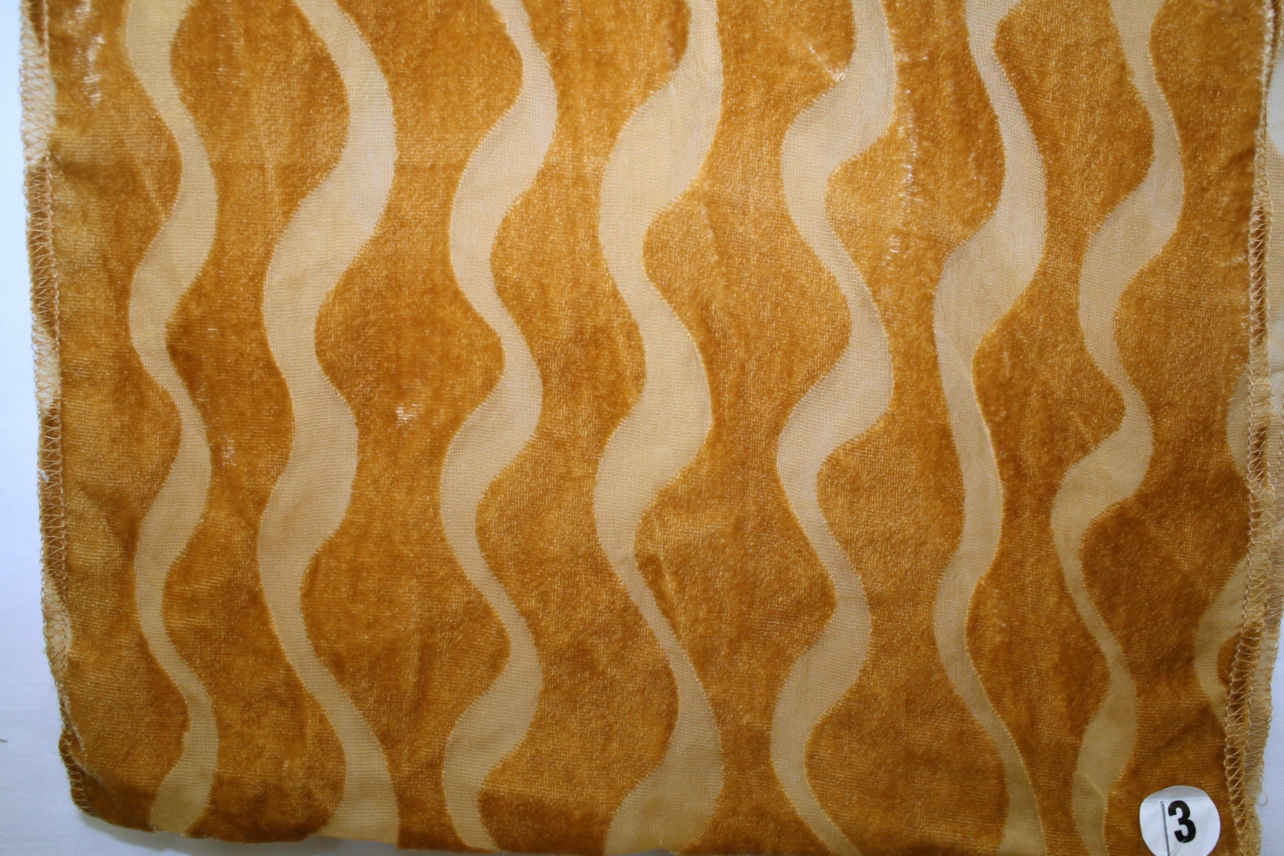 Velvet Stripe Sheer, Diva Modern Stripe Fabric, Soft Gold 55" Wide, Sold By the Yard