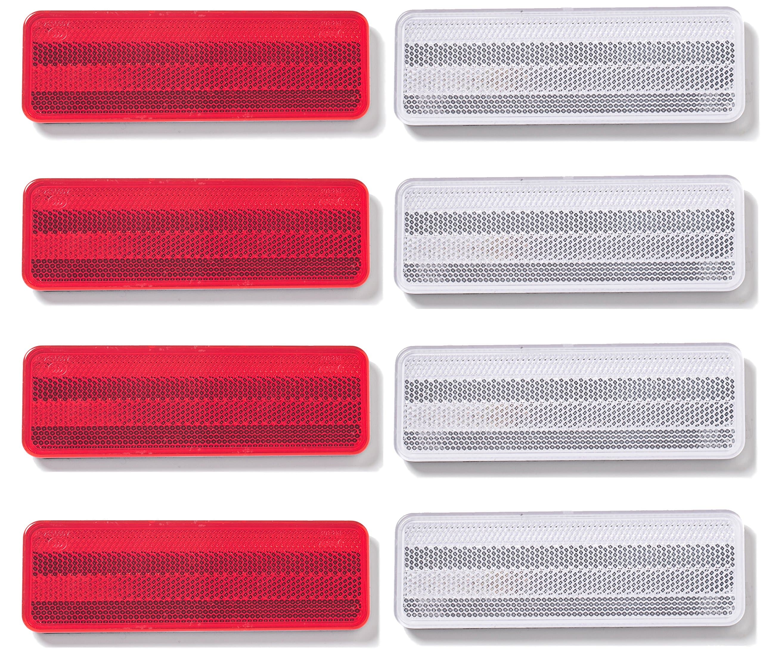 Starrey Car Reflector Stick-on Strong Adhesive 8 PCs- traffic vehicle trailer safety solution Car Reflector Sticker