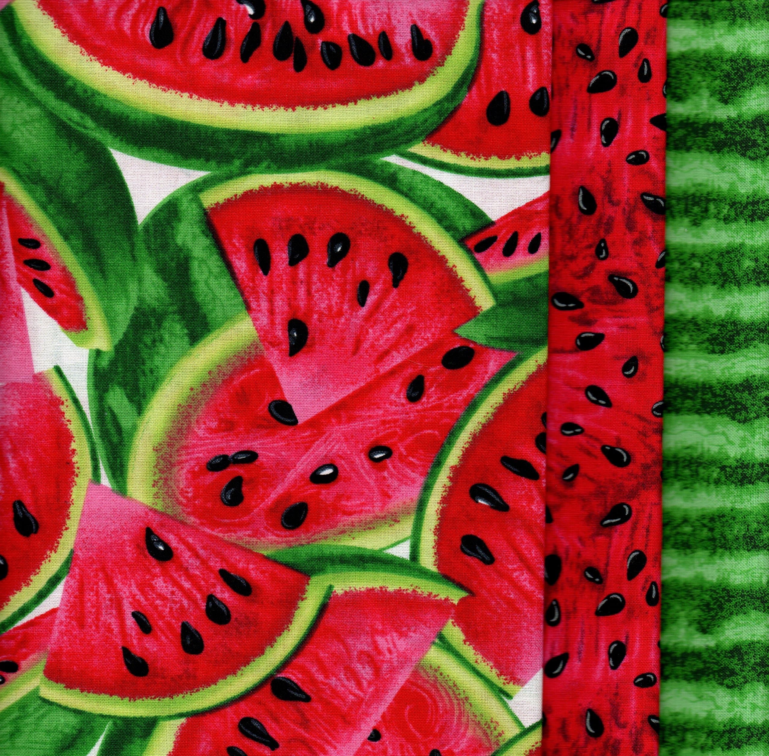 Timeless Treasures Watermelon Fat Quarter Bundle 3 FQ