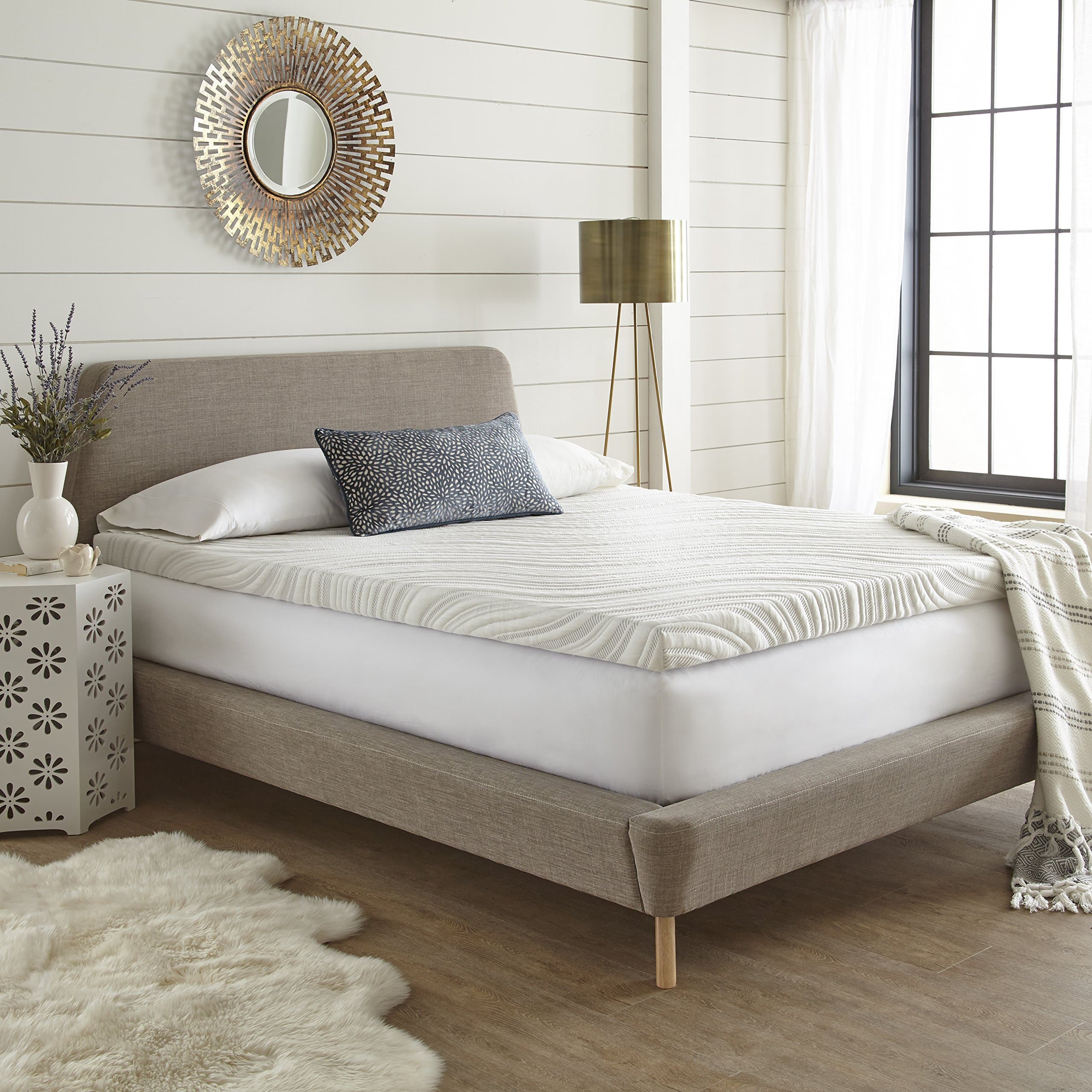 Perfect Cloud Lavender Bliss 2-inch Memory Foam Mattress Topper Pad - Pressure Relieving (Full)