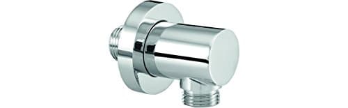 'Aquashine® Cylinder Design Wall Connection Elbow Wall Outlet Elbow Chrome Plated Brass | Attachment – 1/2 Standard with Backflow Preventer