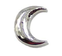 Silvertone Moon Floating charm fits Living memory lockets and Origami Owl style lockets