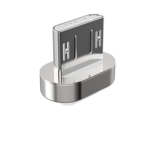 Magnetic Charger Wire for Samsung & Iphone Apple USB Charging Adaptor for Smart Phones and Tablets (Magnetic USB Connector Only, USB Micro)