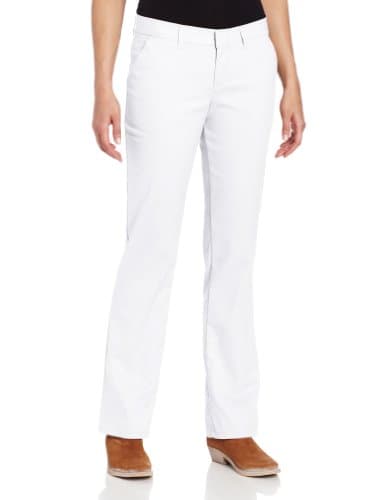 Dickies Fp221 Women's Flat Front Pant-White-6 UU