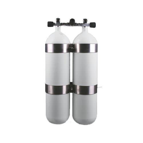 Euro cylinder Double steel bottles 7 Litre DIR Style