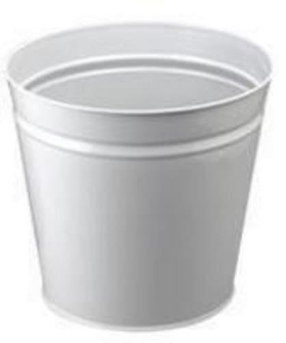 Q-Connect Metal Waste Bin 15 Litre Grey