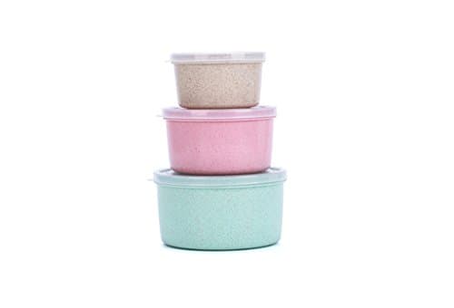 Valley fiber crisper, Wheat straw kitchen refrigerator Sealed crisper High capacity With cover food Storage box Three-piece