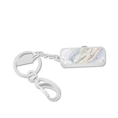 USB 2.0 Flash Drive, 16GB U Disk Personalized Memory Stick Thumb Drives with Free Key Ring, Easy to Carry (Silver - Marble2)