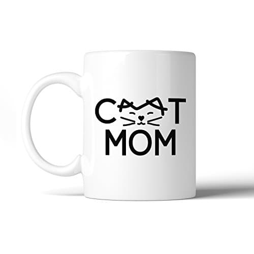 365 Printing Cat Mom Microwave Safe Ceramic Mugs Cute Gift Ideas For Cat Lovers