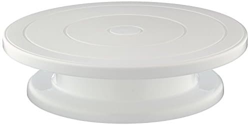 28cm Rotating Cake Round Display Stand, White Stand for Cakes, for Decorations Displays / 11" - Pastry Cupcake by DURSHANI