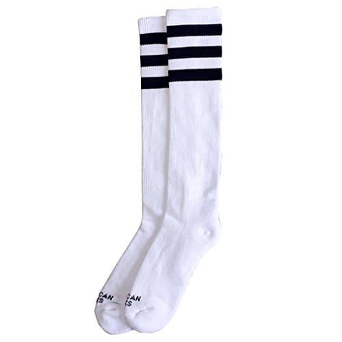 American Socks Old School High Retro Skate Roller Derby Socks - O/S (UK 4-11)