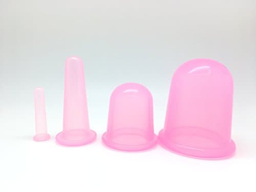 Anti Cellulite Suction Vacuum Cupping Set (Four Cups For Different Parts Of The Body) – Effective Against Cellulite, Wrinkles and Problem Skin - Firming Massager – Comes With Attractive Bag