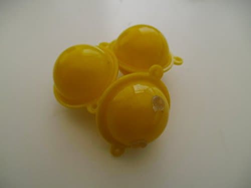 pack of three X-small yellow 30mm bubble floats
