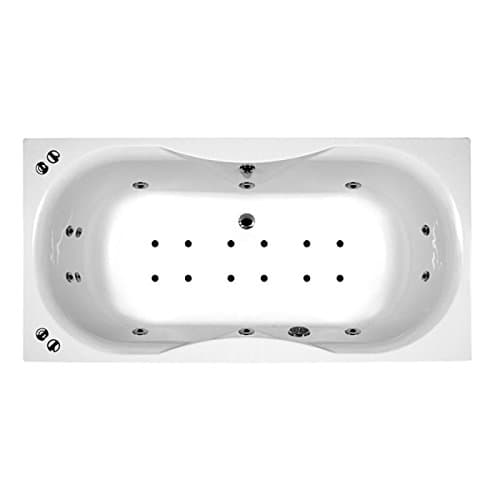 Plumbers Choice Rectangularo No 2 System 3 Acrylic Straight Single Ended Whirlpool & Airpool Spa Bath 1700mm x 700mm