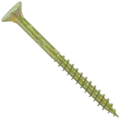 PARCO 1095x100 Chipboard screws with countersunk head 5,0x100 mm, partial thread, yellow galvanized, Torx, 100 pieces, 5,0 x 100 mm