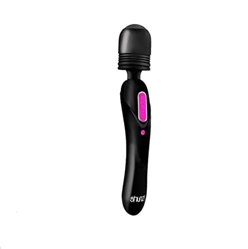 USB Charging Dual Seismic AV Stick 10-Frequency Dual Head Dual Motor Shock Waterproof Mute Massager Adult black