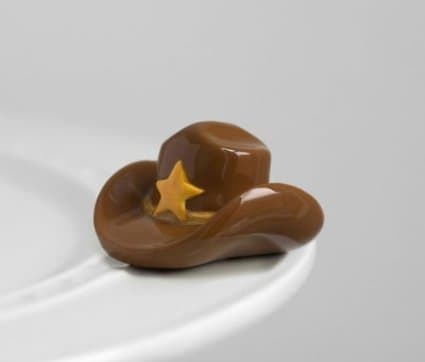 Nora Fleming Cowboy Hat Mini - Nora Fleming Yee Haw! Mini A121 by Nora Fleming
