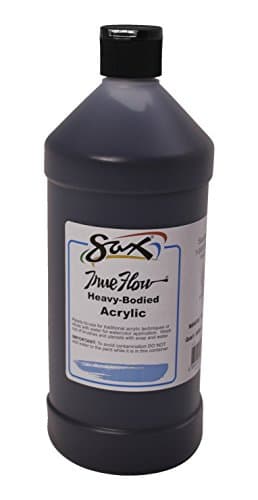 SAXTrue Flow Heavy Bodied Acrylic Paint - Quart - Mars Black
