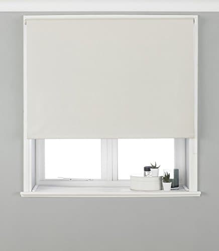PLAIN CREAM BLACKOUT LINED 24" X 64" - 61CM X 162CM ROLLER BLIND
