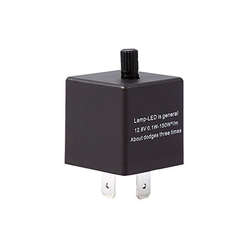 Ronben 3 Pin 12V Adjustable Flasher Relay Car Flasher Relay LED Light Flasher Blinker Relay For Turn Signal Indicator