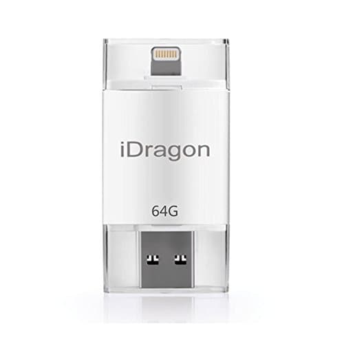 64GB USB Flash Drive,64GB Flash Drive with Lightning Connector Support IOS 11 for iphone X 8/8 Plus 7/7 Plus 6S/6S Plus 6/6 Plus Mac Laptop PC compatible with iOS 11