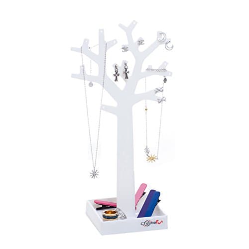 Choice Fun White Assembled Earring Holder Plastic Jewellery Tree