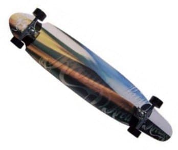 Krown - Longboard complete board Skateboard Dunes II Kicktail Longboard Complete Complete with Koston ball bearings