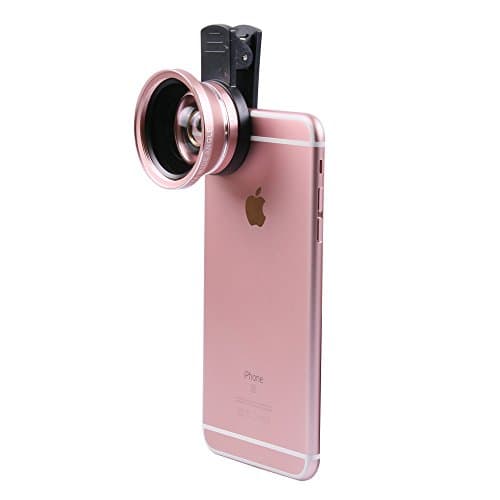 Prweyn® Universal Professional HD Camera Lens Kit for iPhone 7 / 6 / 6s / 6s Plus / 5 / 5s / 4 / SE / Samsung, Mobile Phone (0.45x Super Wide Angle Lens, 12.5x Super Macro Lens)