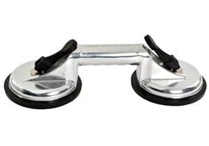 Heavy Duty Aluminum Double Handle (2 cup) suction cup plate/pad for lifting/pulling glass