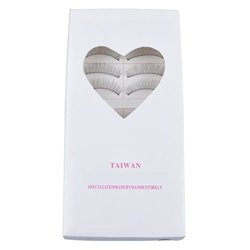 Nuohan 10 Pair Cotton Thread Handmade False Eyelashes Simulation Cross Natural Bare Makeup