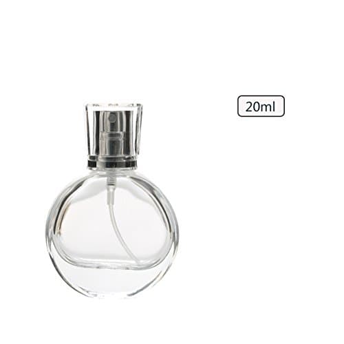 Portable mini refillable perfume bottle-Transparent glass perfume atomizer,20Ml for woMen'S fragrances & Men'S colognes for travel parties business trip-A