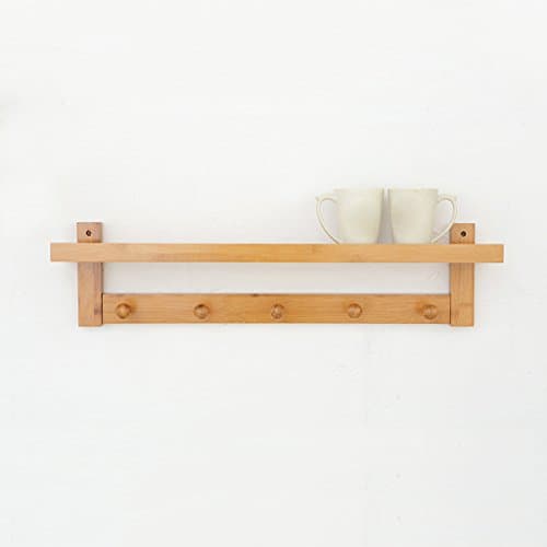 Hat Coat Stand Wall-mounted Storage Coat Rack Hangers Bag Holder Shelf TV Wall Surface Enter The Door Bedroom (Size : 72cm)