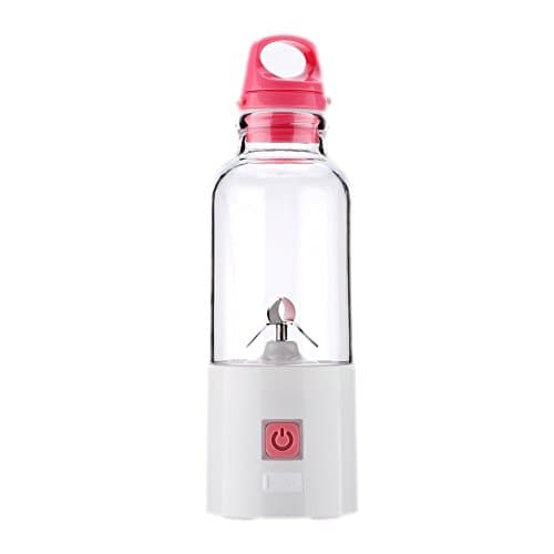 2018 DRM Fruit Smoothie Maker,Juice Blender,Usb Charger-Type,Mini (18,000 Rpm),Personal Blender Stainless Steel Portable Bpa Free 500Ml Tritan Sport Bottle -E 25X8.2X8.2Cm(10X3X3Inch)