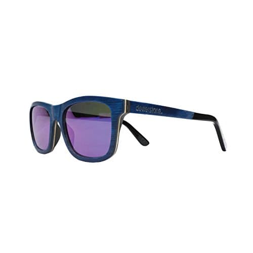 Bromo Wooden Sunglasses Unisex Small Faces (Blue)