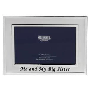 Silver Me and My Big Sister Photo Frame