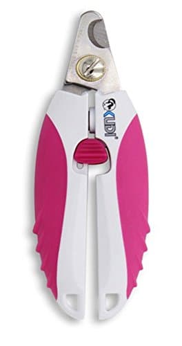 Professional Pet Nail Clippers and Trimmer BY TRUSTICLES - Razor Sharp Blades for a Clean Cut for Puppy Dog Cat - Suitable For Small / Medium Dogs - With Protective Guard & Safety Lock - Pet Grooming